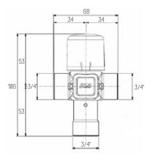 Смеситель темостатический Icma 3/4" №149 - 2