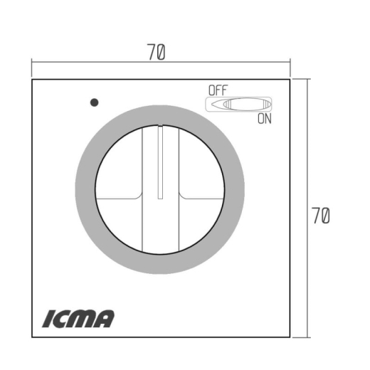 Термостат Icma кімнатний електромеханічний On-Off №P311 - 2