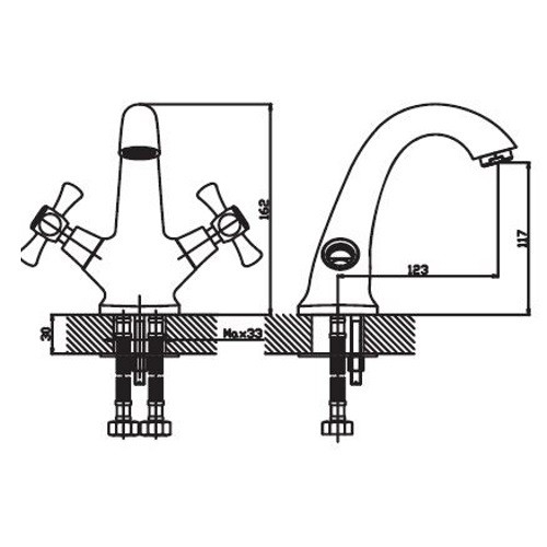 Смеситель для раковины  HAIBA Smes 161 HB0370 - 2