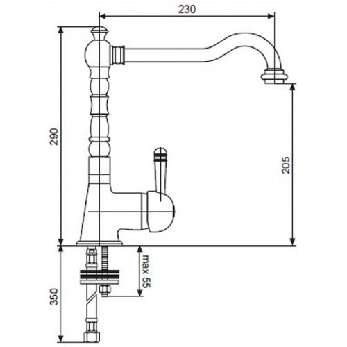 Смеситель для куxни Emmevi Laguna BR40516 - 2