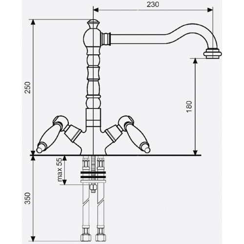 Смеситель кухонный Emmevi Deco Ceramic BR121617 - 2