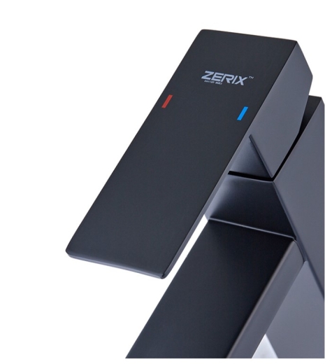 Смеситель для умывальника ZERIX KUB-001 черный (ZX4703) - 3