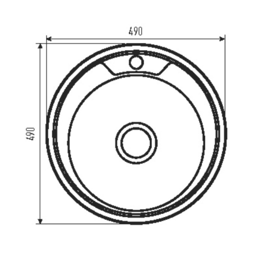 Мойка кухонная ZERIX Z490-06-170D decor (ZM0579) - 2
