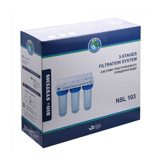 Система 3-х ступенчатой очистки Bio+ systems NSL103, 1″ 9694900304192791 - 2