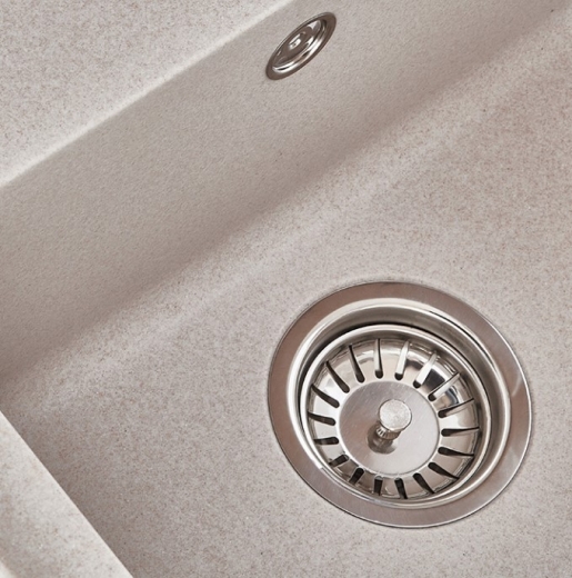 Мойка гранитная кухонная ZERIX ZS-6250S-06 Beige (ZX4589) - 4