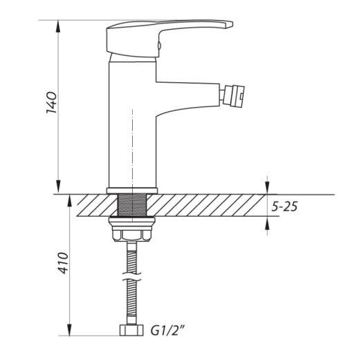 Змішувач для біде ZERIX STD 135 ZX0194 - 3