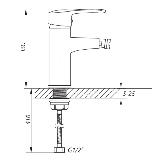 Змішувач для біде ZERIX STD 181 ZX0195 - 3