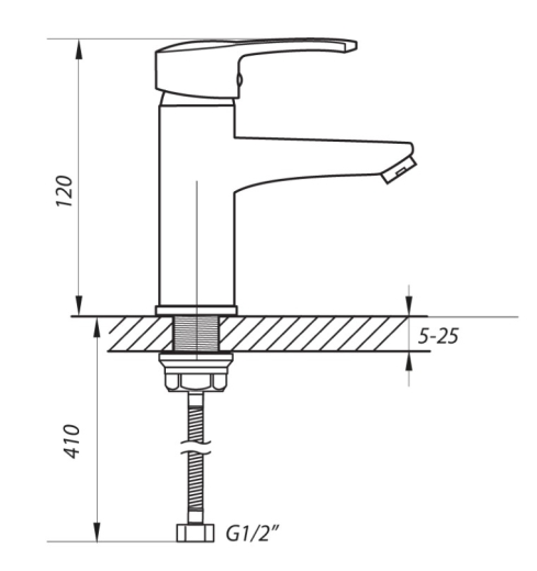 Смеситель для раковины ZERIX PUD1 045 ZX0203 - 2