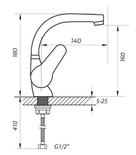 Змішувач для раковини ZERIX SOP1 146 ZX0189 - 2