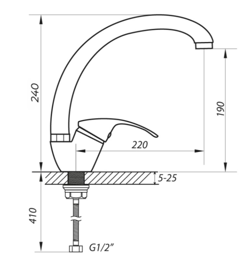 Змішувач для мийки ZERIX YUB 279 ZX0107 - 2