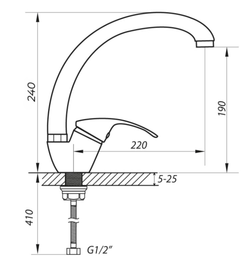 Змішувач для мийки ZERIX YUB 183 ZX0105 - 2