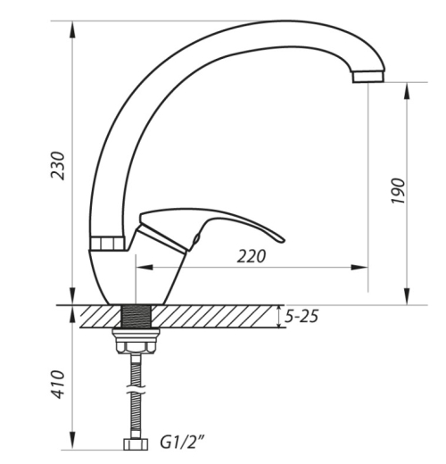 Змішувач для мийки ZERIX YUB 181 ZX0103 - 2