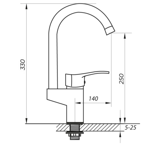 Змішувач для мийки ZERIX VOX 181 ZX0215 - 3