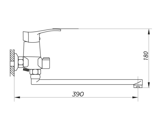 Змішувач для ванни ZERIX LUN7 048 ZX0431 - 6