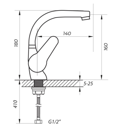 Смеситель для умывальника ZERIX SOP1 146 ZX2651 - 3
