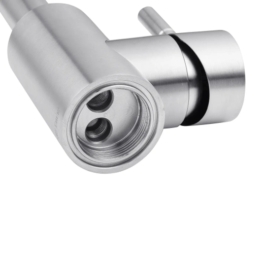 Смеситель для раковины Kroner KRP Edelstahl Klassisch-ESG012 никель (CV023008) - 5
