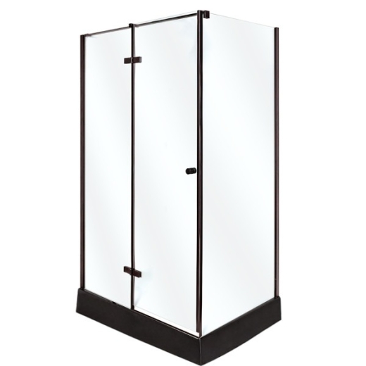 Душевой угол INSANA Adriana Black M 100х80х210 мелкий поддон 14см (А0051343) - 1