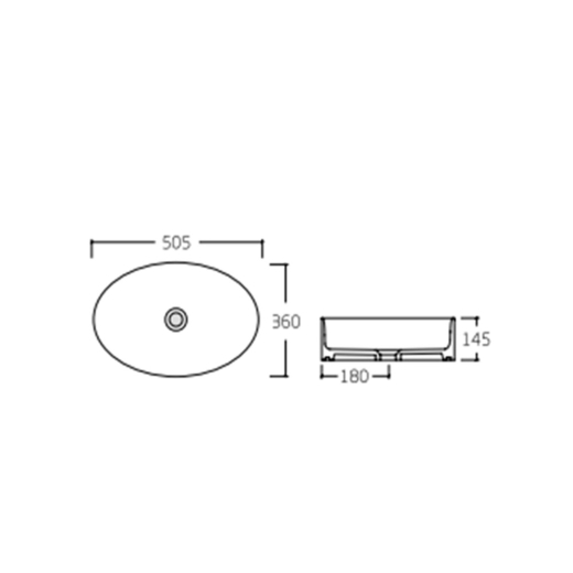 Раковина-чаша Qtap Kolibri 505x360x145 White (QT10116065W) - 4