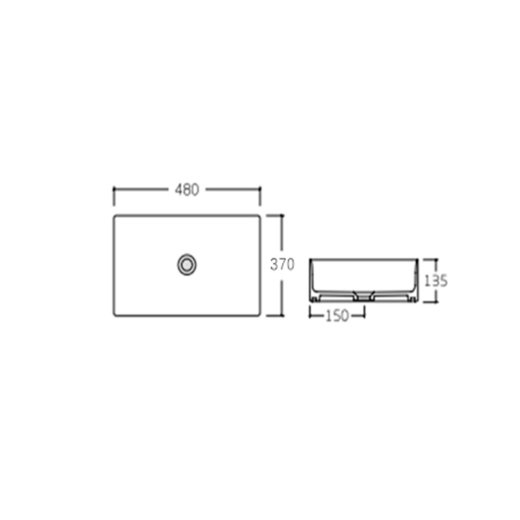 Раковина-чаша Qtap Tern 480х370х135 White (QT17116069W) - 5