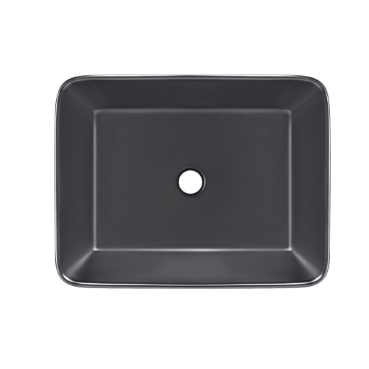 Раковина-чаша Qtap Tern 480х370х135 Matt black (QT176069MB) - 2