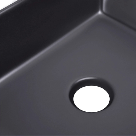 Раковина-чаша Qtap Tern 480х370х135 Matt black (QT176069MB) - 4