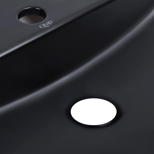 Раковина-чаша Qtap Scorpio 500х385х120 Matt black (QT146533MB) - 4