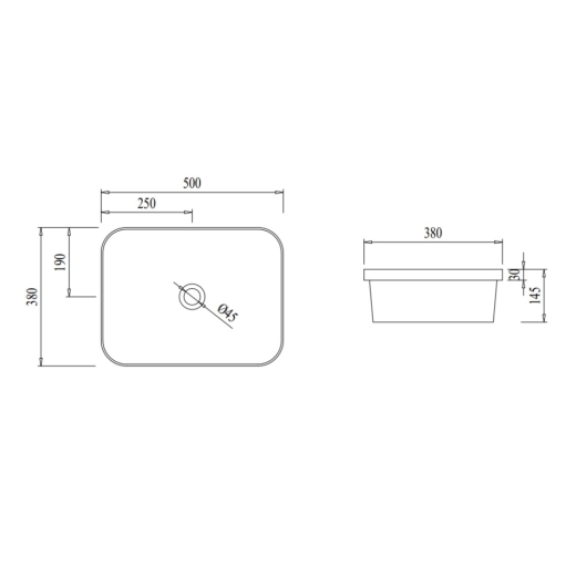 Раковина Qtap Scorpio 500х380х145 White без донного клапана (QT1411K490WN) - 5
