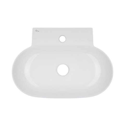 Раковина Qtap Cardinal 565х400х130 White без донного клапана (QT0411K177WN) - 3