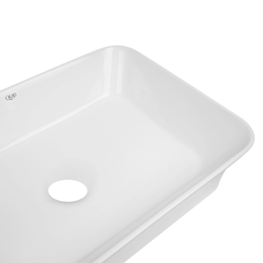 Раковина Qtap Virgo N 550x380x125 мм без донного клапана (QT18116308W) - 4