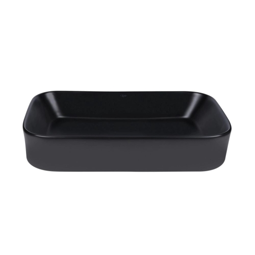 Раковина Qtap Scorpio 550х390х120 Matt black з донним клапаном PU03 (QT14112243MBN47298) - 2