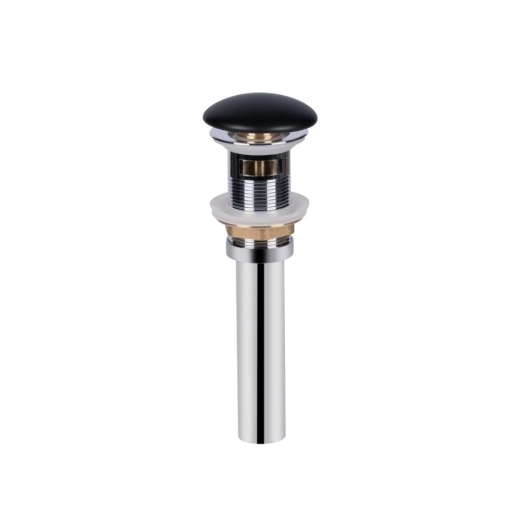 Раковина Qtap Nando LT 500х420х120 Matt black с донным клапаном PU03O (QT12112173SMBMBN47322) - 5
