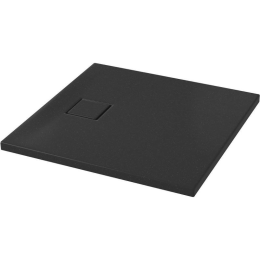 Душовий піддон Cersanit Tako Slim 80x4 чорний матовий + сифон (S932-165) - 1