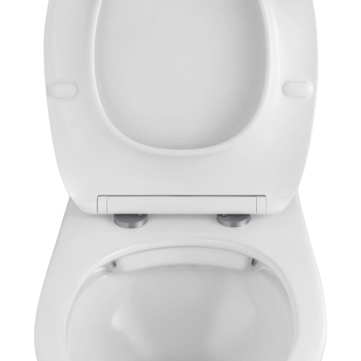 Унітаз підвісний Kroner Oker WHI533536 Rimless безободковий з сидінням (CV033120) - 3