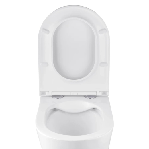 Унитаз подвесной с крышкой Kroner Armada WHI513636 Rimless (CV029610) - 2