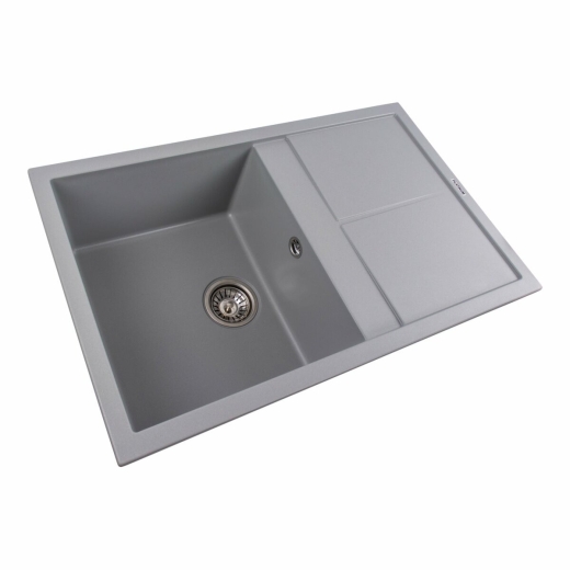 Гранитная мойка для кухни Platinum 7950 Selena серый металлик (PLA000034929) - 2