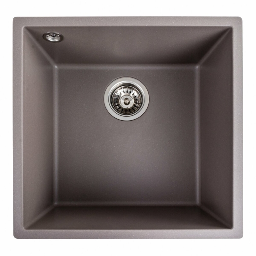 Гранітна мийка для кухні Platinum 4040 Ruba матова Дюна (PLA000040837) - 2