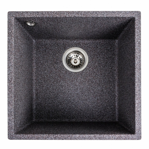 Гранітна мийка для кухні Platinum 4040 Ruba матовий мікс (PLA000040840) - 2