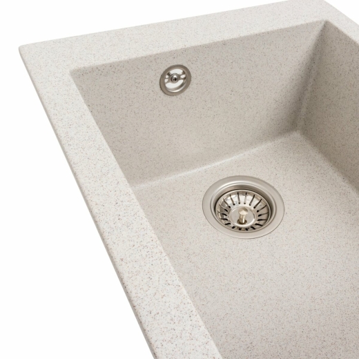 Гранітна мийка для кухні Platinum 4150 Sokil матова, топаз (PLA000038341) - 4