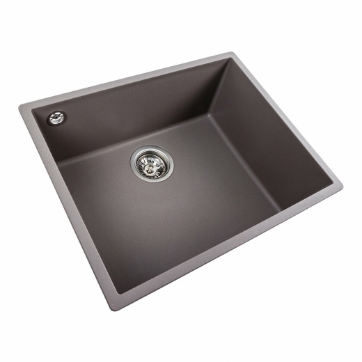 Гранітна мийка для кухні Platinum 5444 Oasis матова Дюна (PLA000040816) - 2