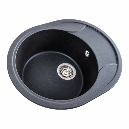 Гранітна мийка для кухні Platinum 5847 Onyx матовий Моріон (PLA000040819) - 2