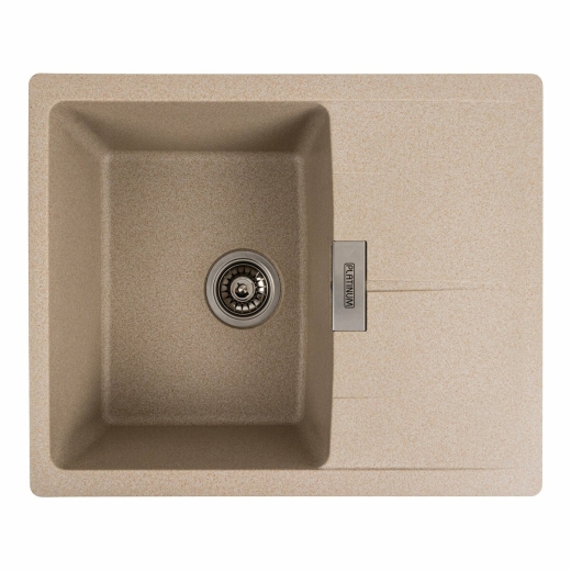 Гранитная мойка для кухни Platinum 6250 Zirkone матовый сафари (PLA000040790) - 1