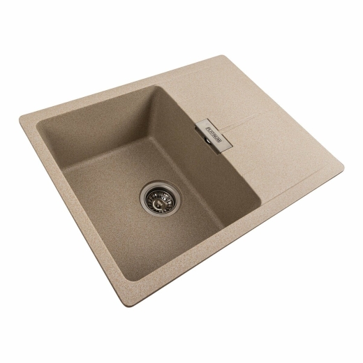 Гранитная мойка для кухни Platinum 6250 Zirkone матовый сафари (PLA000040790) - 2