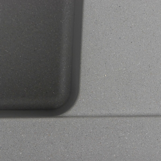 Гранитная мойка для кухни Platinum 6250 Zirkone матовый, серый металлик (PLA000040792) - 4
