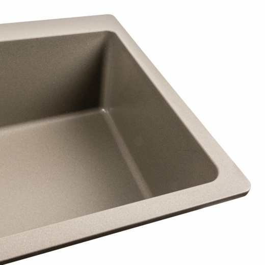 Гранитная мойка для кухни Platinum 7850 Bogema матовый Титан (PLA000039643) - 5