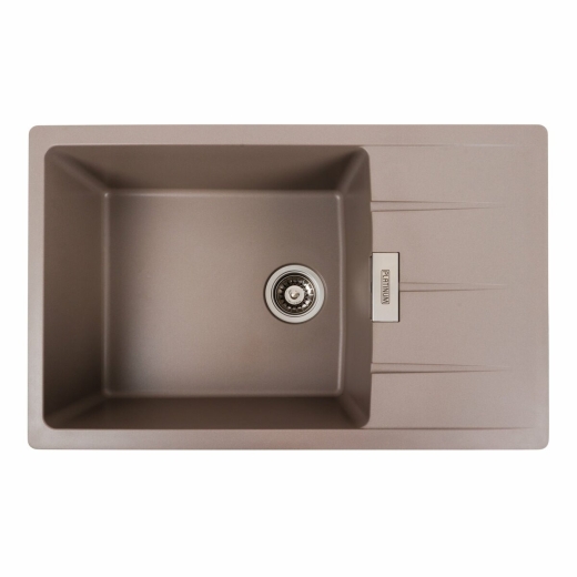 Гранітна мийка для кухні Platinum 7850 Roma матова Дюна (PLA000038110) - 1
