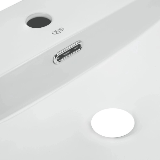 Раковина Qtap Nando LT 600х440х130 White с донным клапаном PU02O (QT12112173WN47326) - 3