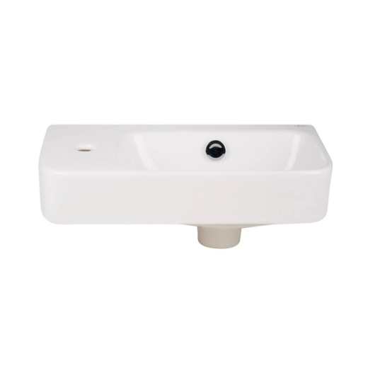 Раковина Qtap Tern 450х260х155 White с донным клапаном PU02O (QT17115117LWN47327) - 2