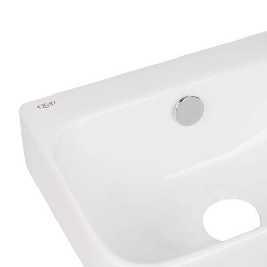 Раковина Qtap Tern 450х260х155 White с донным клапаном PU02O (QT17115117RWN47328) - 4