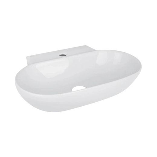 Раковина Qtap Cardinal 565х400х130 White с донным клапаном PU02 (QT0411K177WN47330) - 3