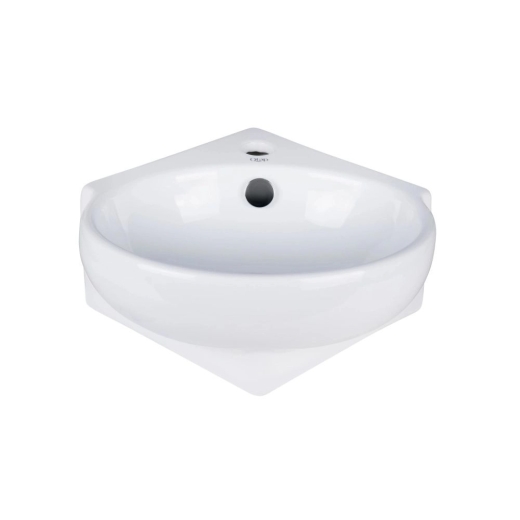 Раковина Qtap Leo 390x365x130 White с донным клапаном PU02O (QT11115010WN47331) - 3